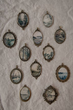Landscape Antique Style Magnet Sets: Set of 5