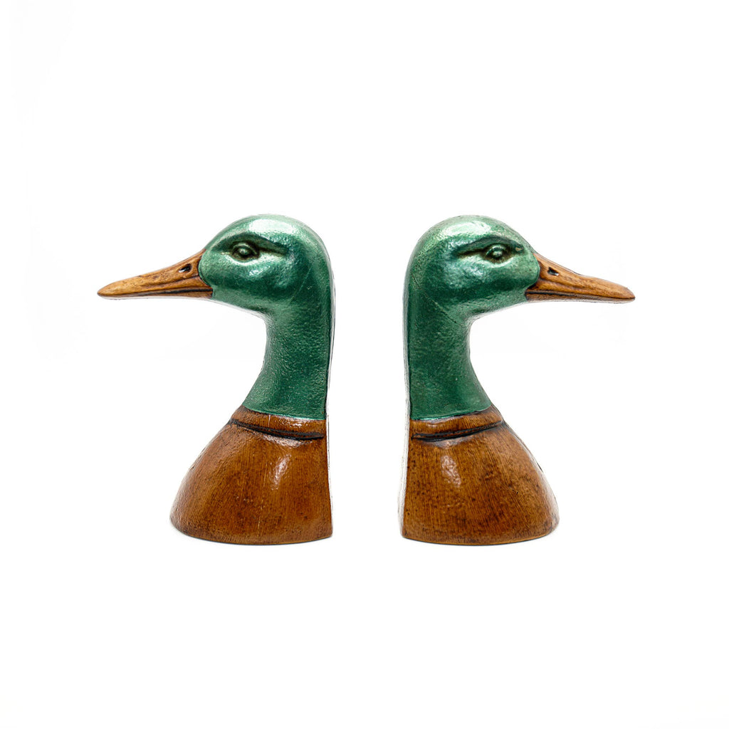 Fox Run Duck Decorative Bookend Set, Iron, 4.25”x2.9”x5.73"