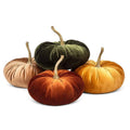 Velvet Pumpkin - 4 Assorted 10"D - Clearance: Large (10"D)