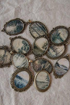 Landscape Antique Style Magnet Sets: Set of 5