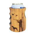Beer Koozie - Hand Carved Wood - Hunter/Outdoor Engraving