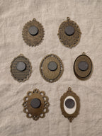 Landscape Antique Style Magnet Sets: Set of 5