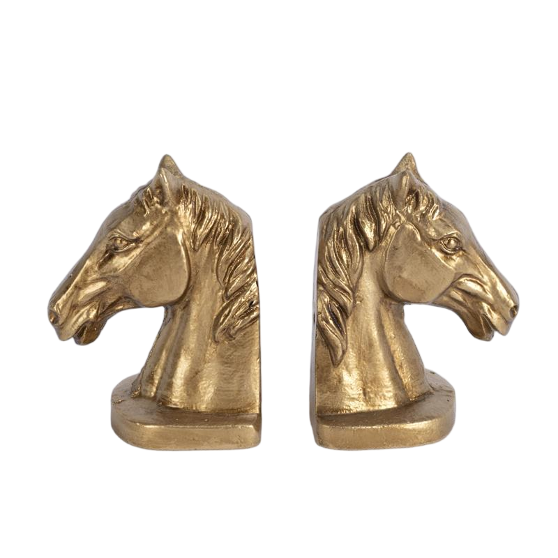 Fox Run Horse Head Decorative Bookend Set, Set of 2