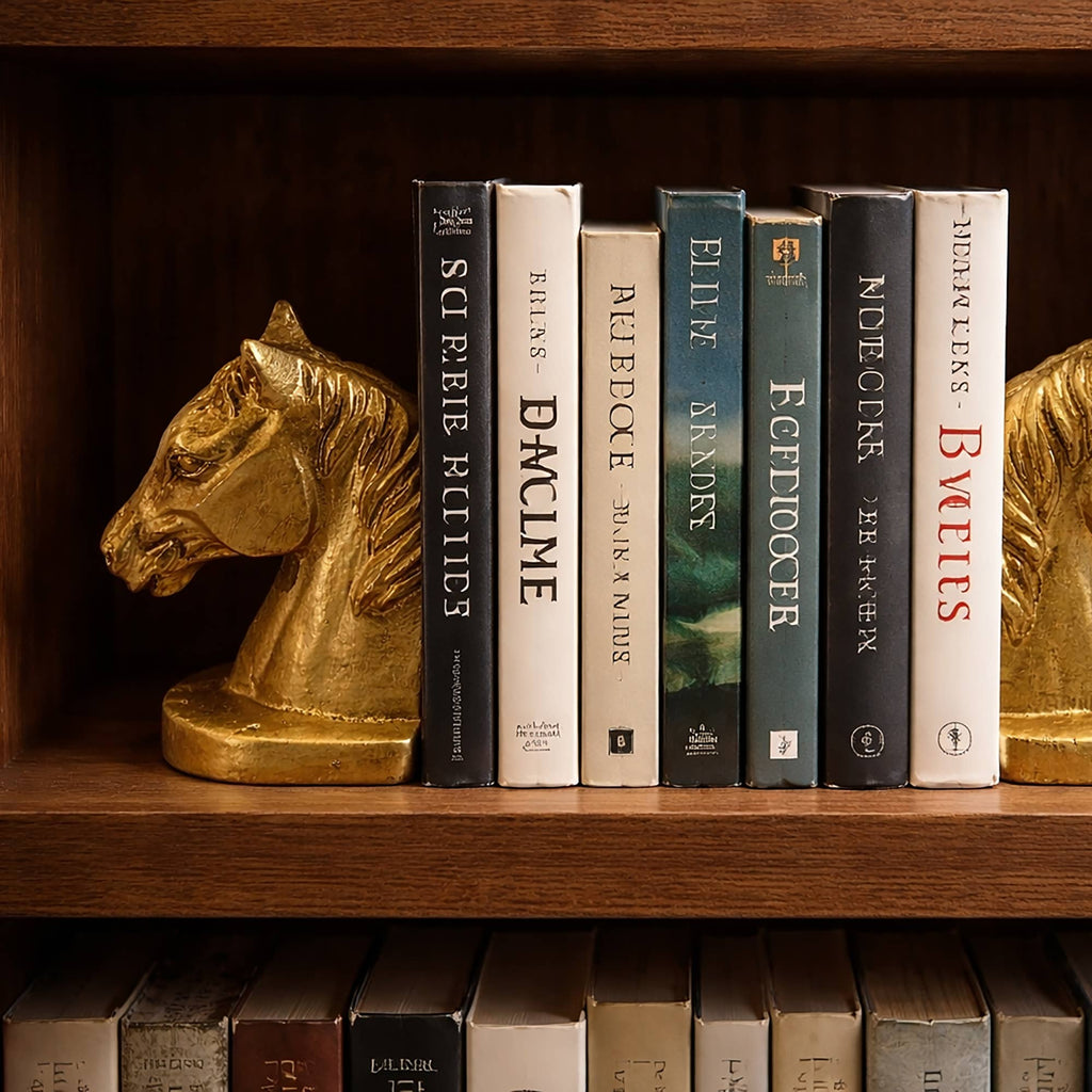 Fox Run Horse Head Decorative Bookend Set, Set of 2