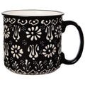 Hand-painted Turkish Mug - Evani Black