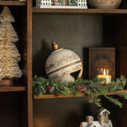 12.25" WHITE & GOLD SLEIGH BELL