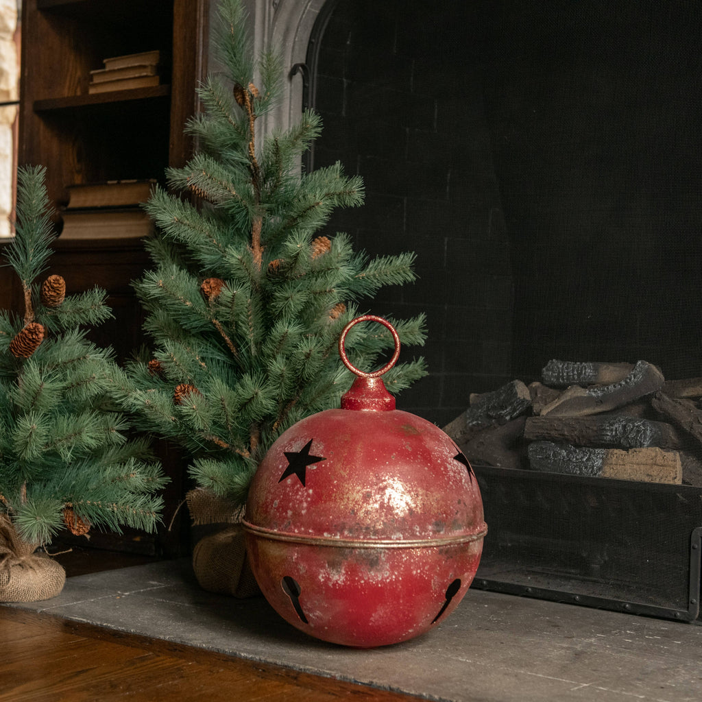 12" RED STAR SLEIGH BELL