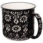 Hand-painted Turkish Mug - Evani Black