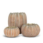 Cement Pumpkin Planter: Large Tall (9.5"H)