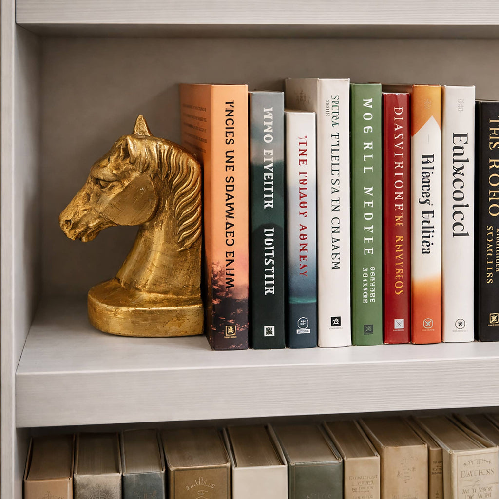 Fox Run Horse Head Decorative Bookend Set, Set of 2