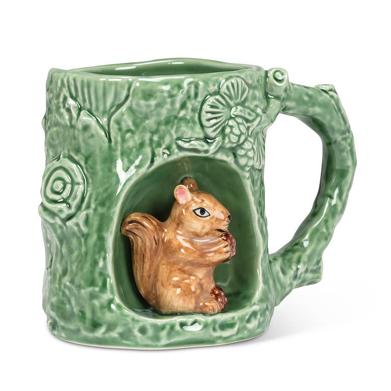 Nature Inspired Mug with Alcove-4"H(11oz): Squirrel