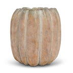 Cement Pumpkin Planter: Small Low (5.5"W)