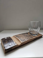 Whiskey Stave Cigar Tray: LIGHT