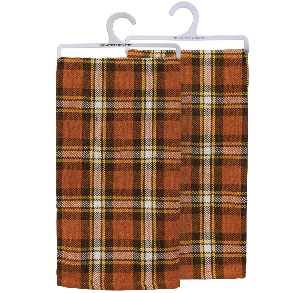 Fall Plaid Kitchen Towel