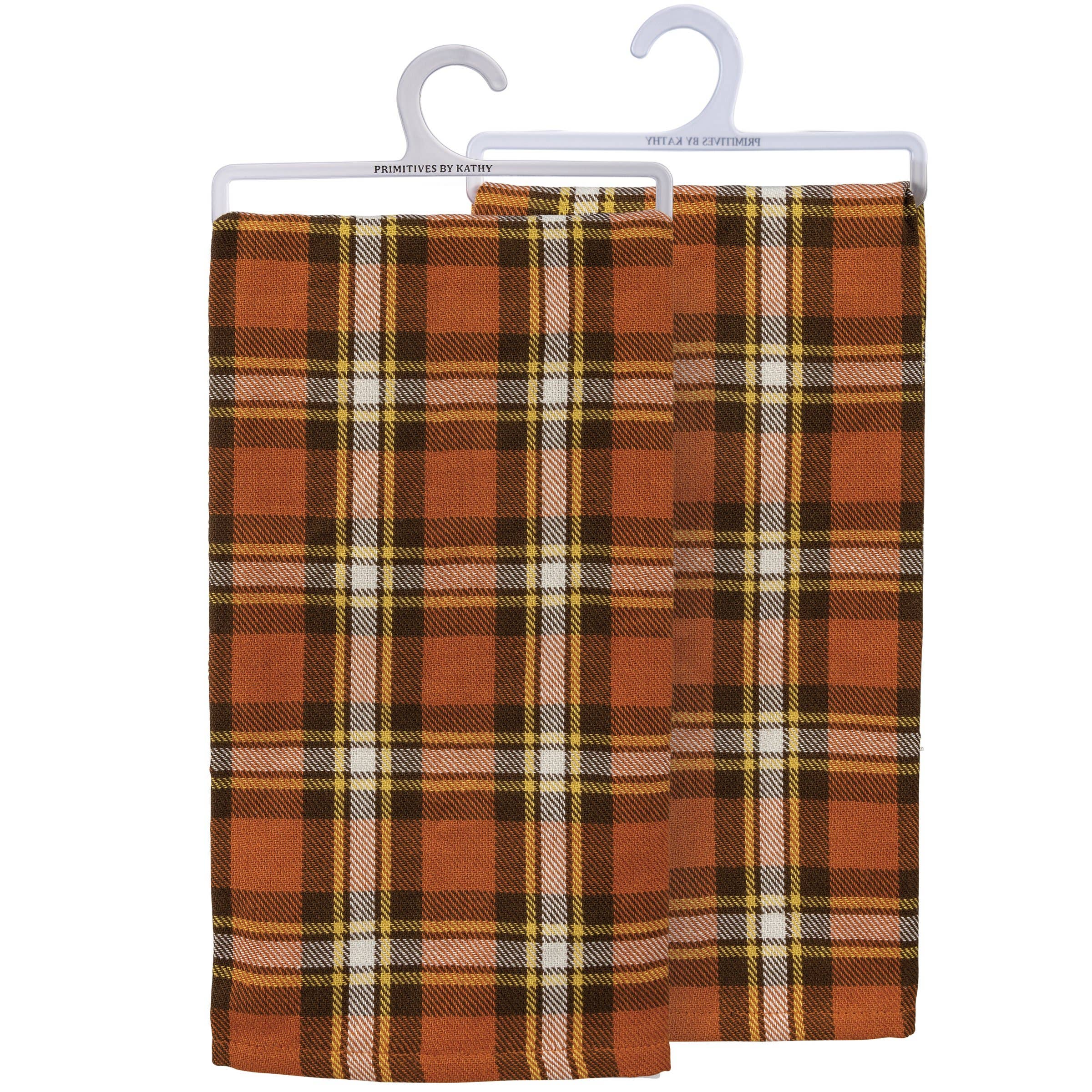 Fall Plaid Kitchen Towel