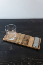 Whiskey Stave Cigar Tray: LIGHT