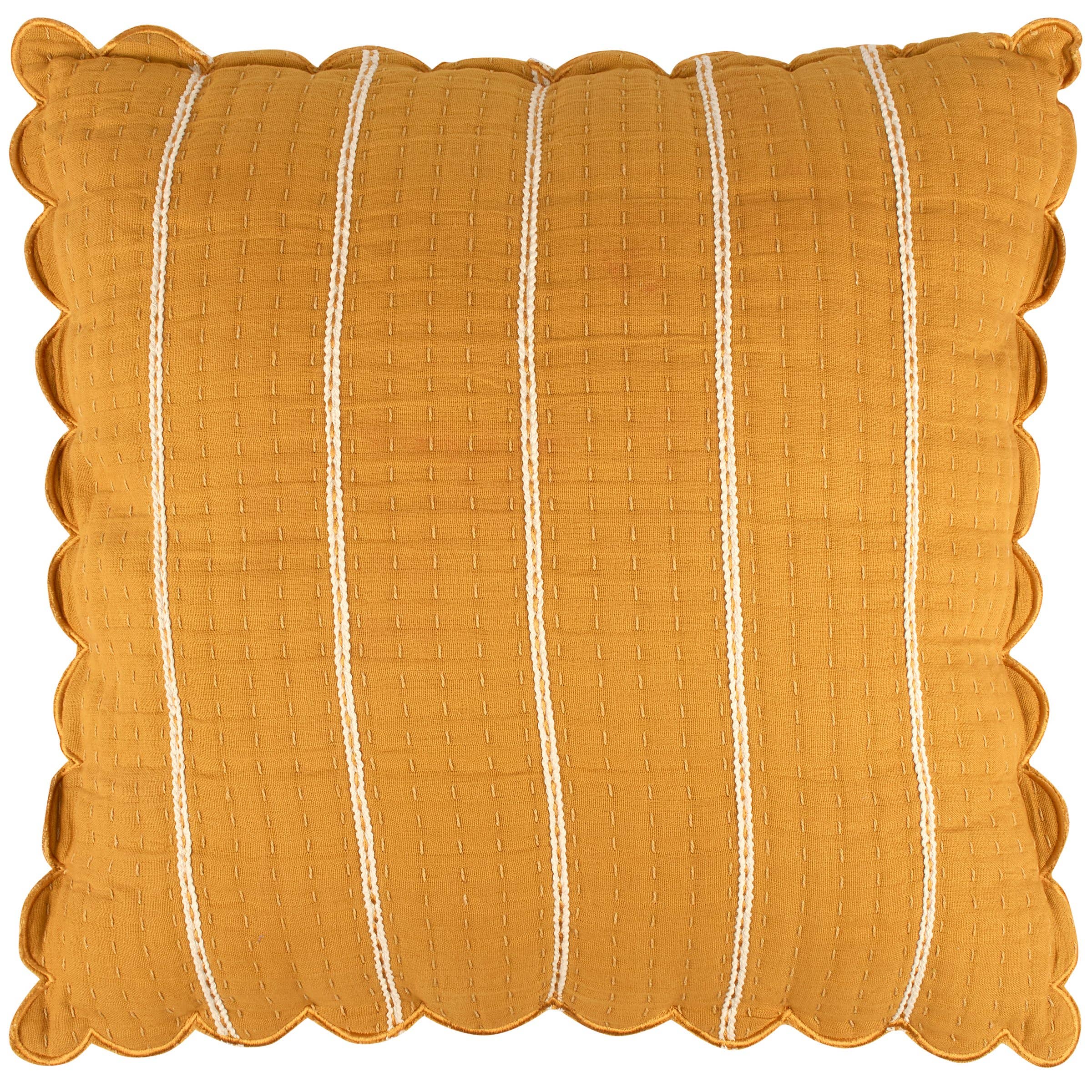 Saffron Scallop Pillow