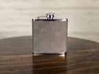Deer - 6 oz Leatherette Wrapped Flask: Rawhide