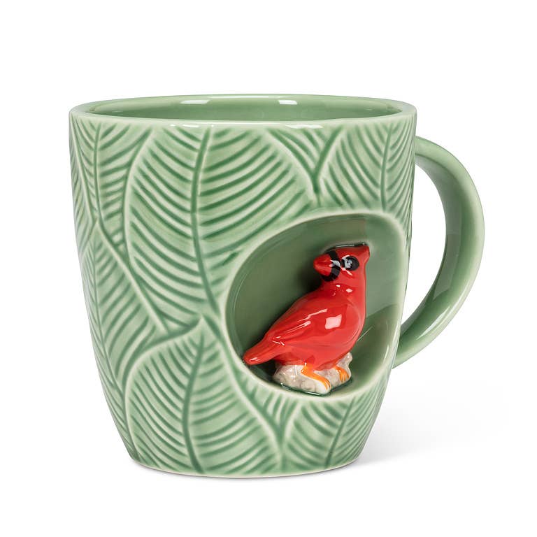 Nature Inspired Mug with Alcove-4"H(11oz): Cardinal