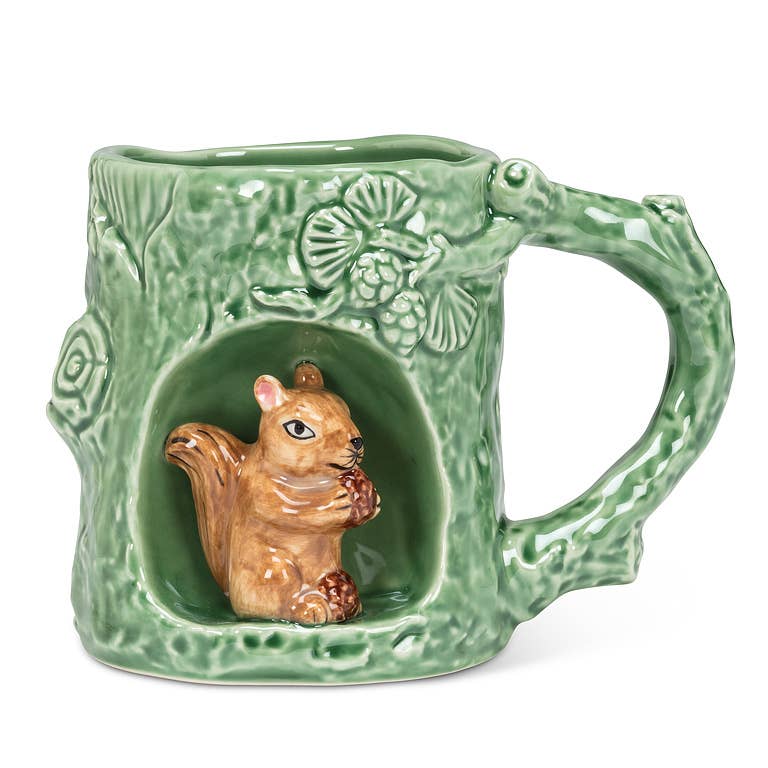 Nature Inspired Mug with Alcove-4"H(11oz): Squirrel